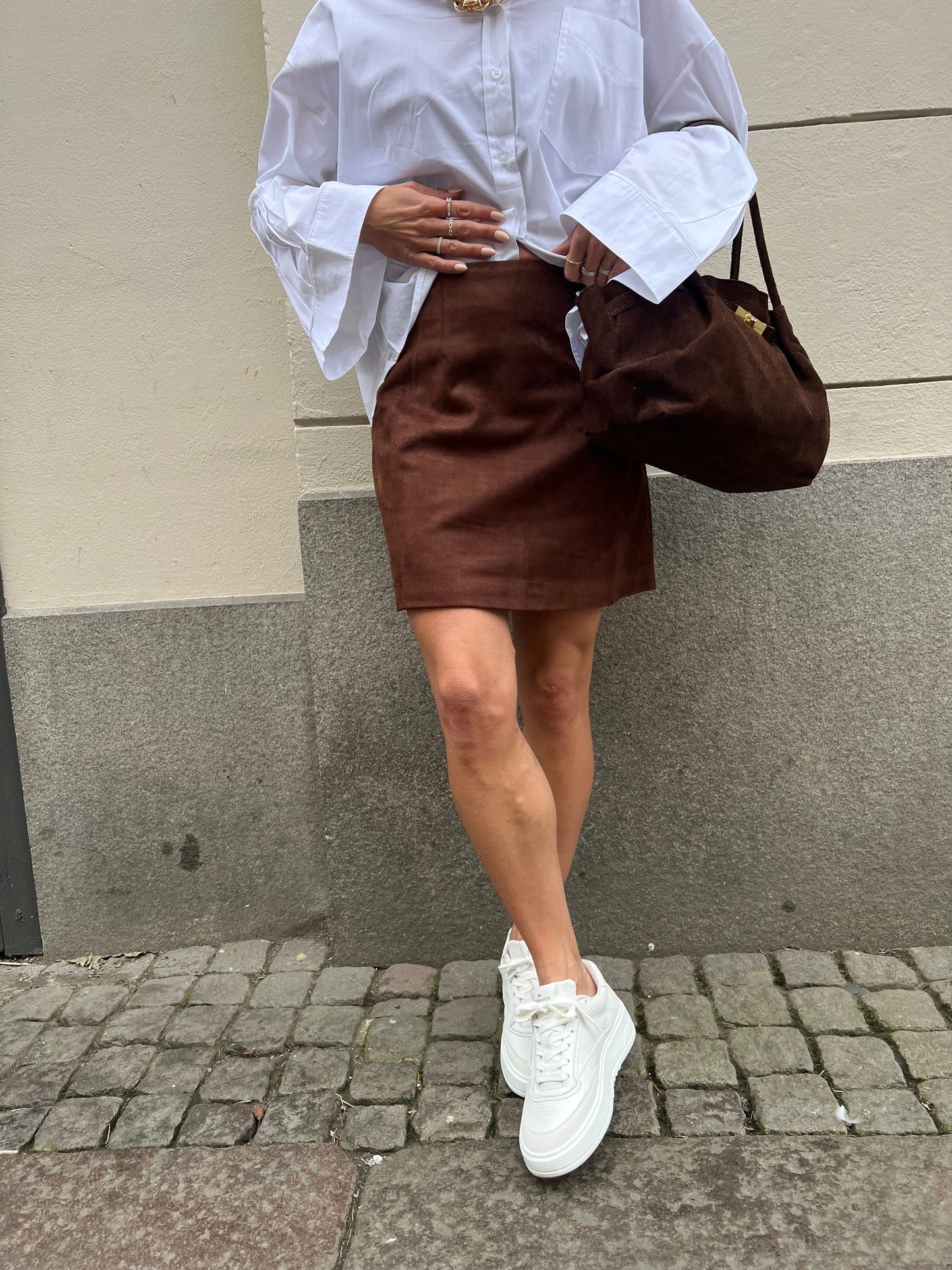 Hemie Imitated Suede Skirt