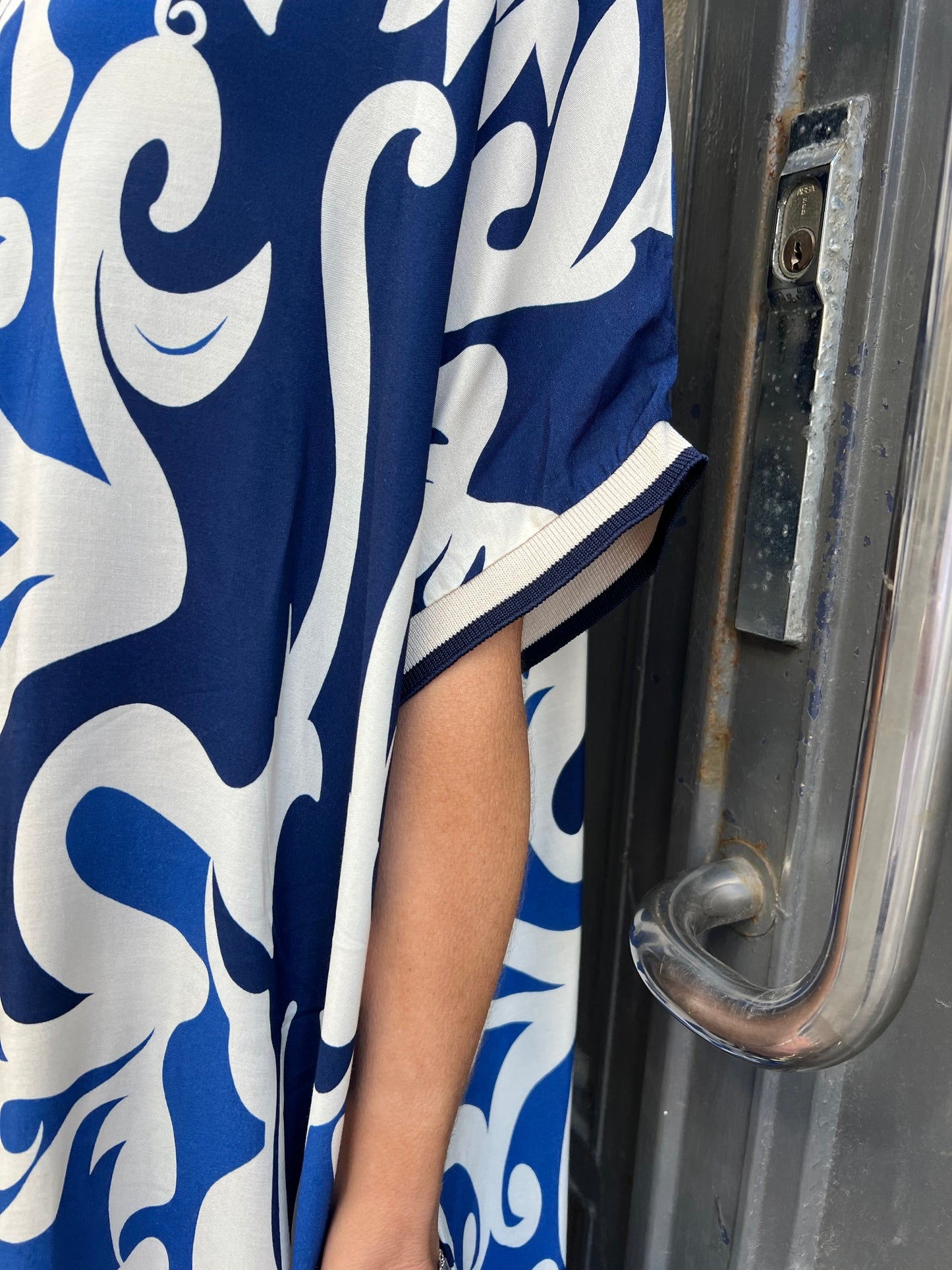 Kaftan dress sporty blue
