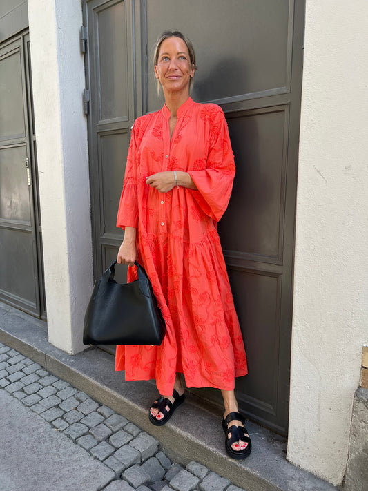 CAJSA DRESS CORAL leverans 7 dagar