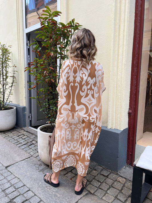 Kaftan dress sporty  camel