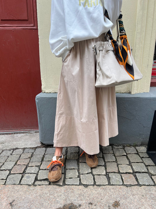 Yara poplin skirt Sand