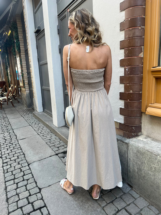 NORA DRESS BEIGE