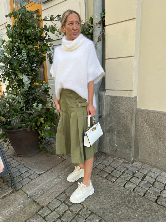 ANNA SKIRT PLISSE grön - YE1SK211