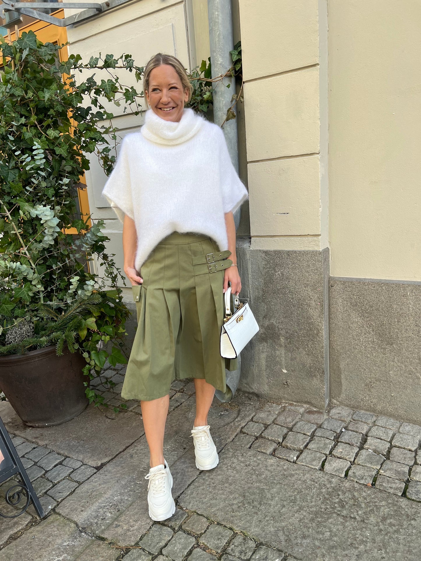 ANNA SKIRT PLISSE grön - YE1SK211